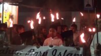 Warga Kuantan Tanjungpinang Gelar Pawai Obor Sambut Tahun Baru Islam 1447 H