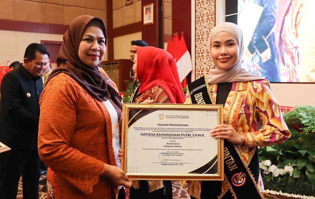 Peduli Generasi Muda, Hafizha Rahmadhani Kini Sandang Gelar Bunda GenRe Bintan
