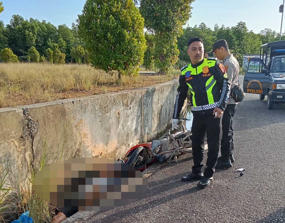 Kecelakaan Maut di Tanjungpinang, Motor Tabrak Beton, Dua Orang Meninggal Dunia