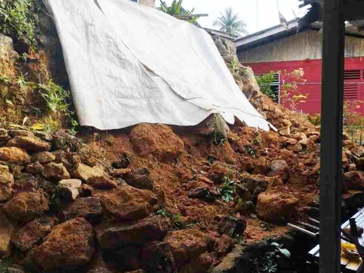 Hujan Deras Sebabkan Longsor di Kemboja, Satu Rumah Alami Kerusakan