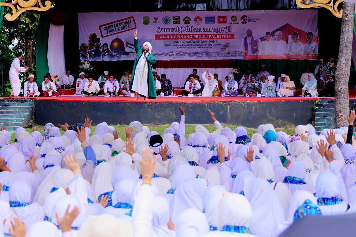 Doa dan Dukungan dari Tanjungpinang untuk Palestina, Ribuan Warga Hadir