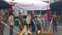 Kejari Tanjungpinang Musnahkan Ratusan Gram Narkotika Hasil Kejahatan