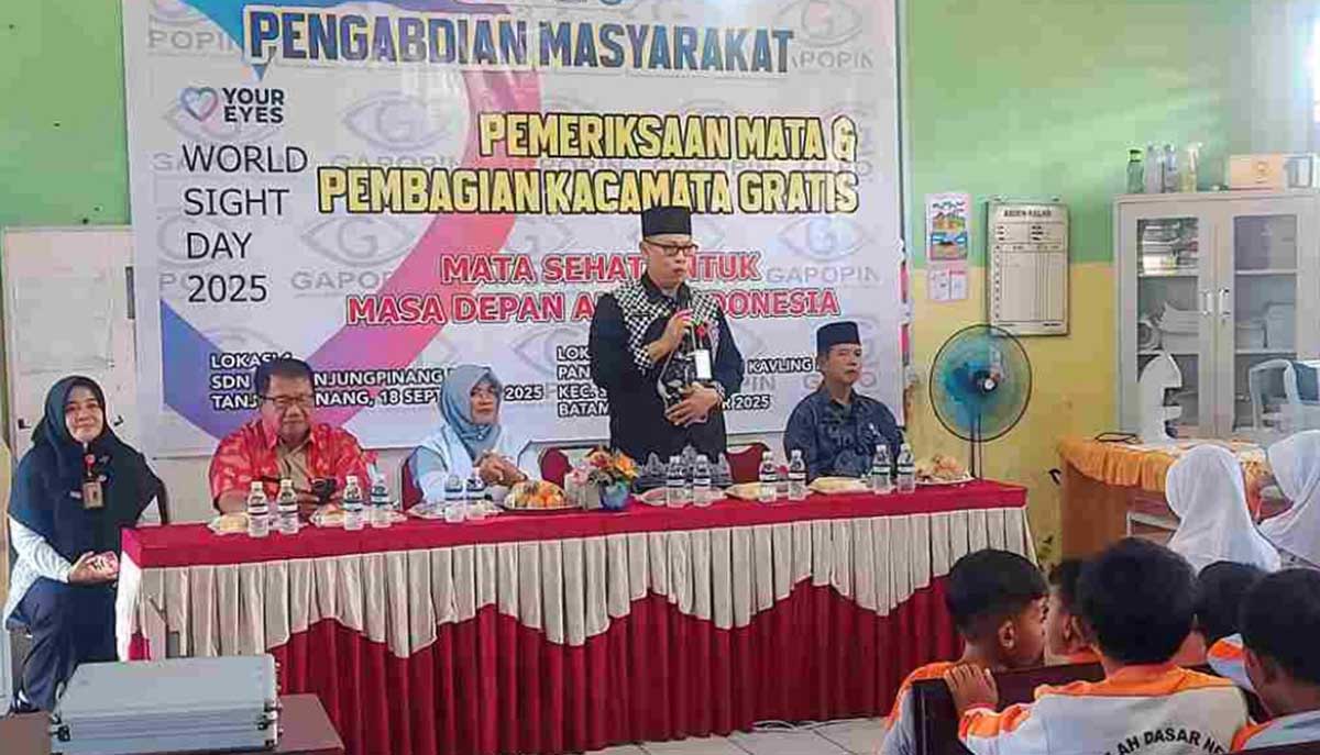 Hari Penglihatan Sedunia, Gapokin Kepri Gelar Pemeriksaan Mata Gratis
