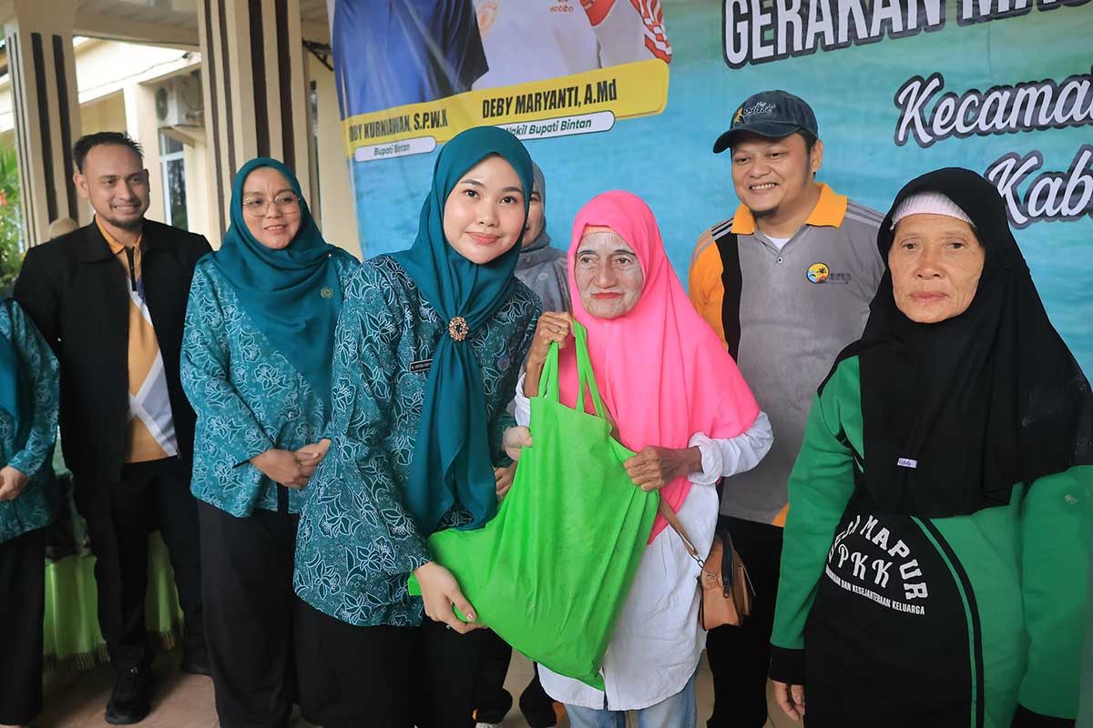 GERMAS Hadir di Bintan Pesisir, Hafizha Ajak Warga Biasakan Hidup Sehat