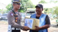 Satlantas Polres Bintan Bagikan Sembako Lewat Program Polantas Menyapa