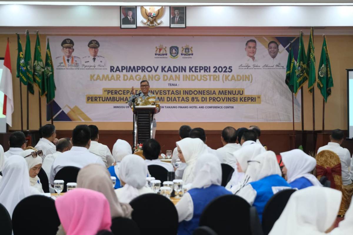 Buka Rapimprov KADIN Kepri 2025, Wagub Nyanyang: Kami Harap Akan Ada Lebih Banyak Investasi Masuk ke Tanjungpinang.