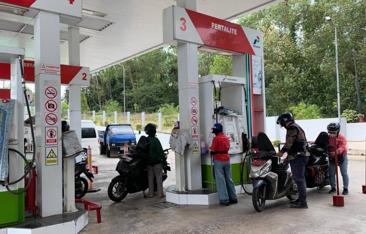 Daya Beli Melemah, Penjualan Pertalite di SPBU Tanjungpinang Merosot Tajam.