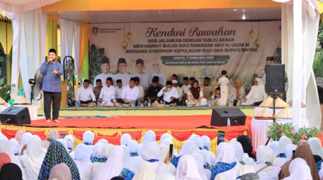 Sambut Ramadan, Ratusan Warga Hadiri Kenduri Ruwahan di Bintan