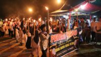 pawai-obor-bintan Tanpa Kendaraan Hias, Pawai Obor Meriahkan Malam Takbir Idulfitri di Bintan