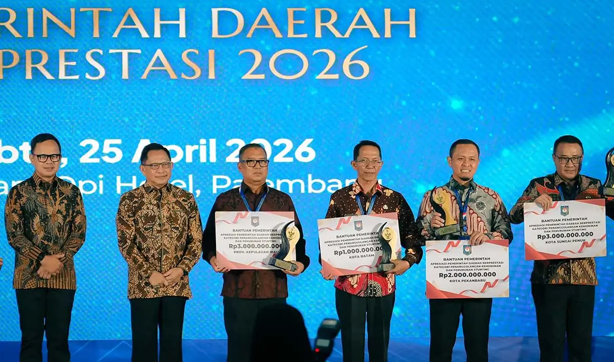 Kepri Juara Nasional, Terbaik 1 Penanggulangan Kemiskinan dan Stunting 2026