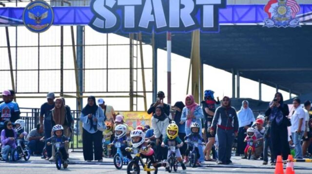 Apron Lanudal Juanda Disulap Jadi Arena Pushbike, 441 Atlet Cilik Ikuti Kejuaraan Nasional
