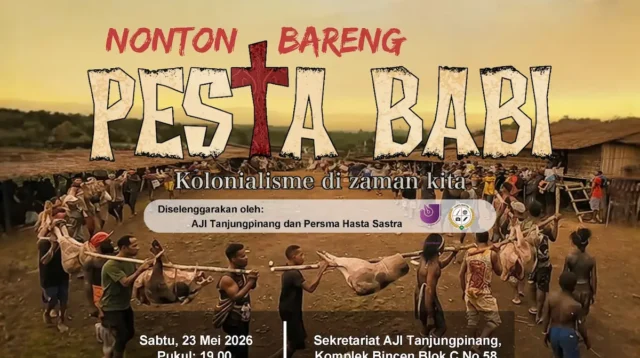 AJI Tanjungpinang Gelar Nobar Film Pesta Babi, Warga Diajak Berdonasi