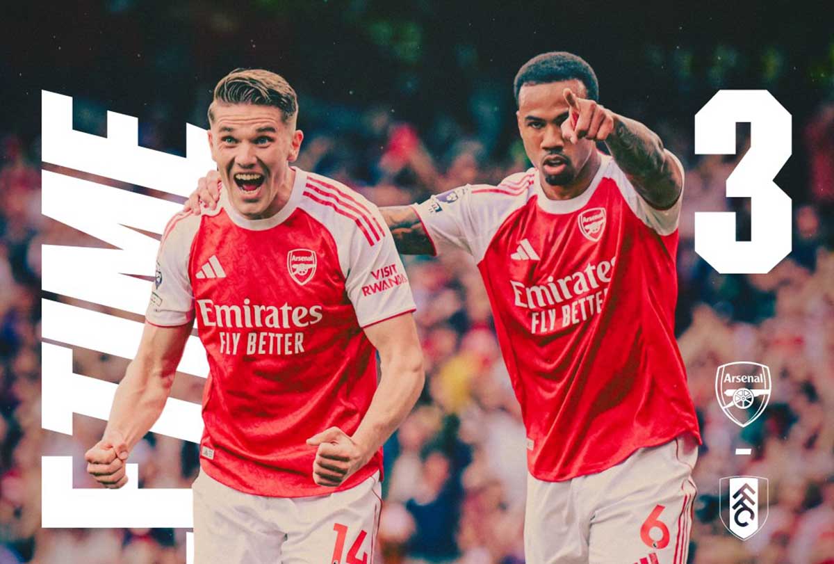Arsenal Gaspol di Puncak Klasemen Liga Inggris, Jarak dengan City Makin Jauh