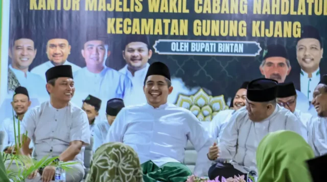 NU Gunung Kijang Kini Punya Kantor Permanen, Bupati Roby Sebut Bukti Kekompakan Warga