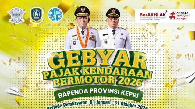 Bapenda Kepri Gelar Gebyar Pajak Kendaraan 2026, Hadiah 12 Motor dan Logam Mulia