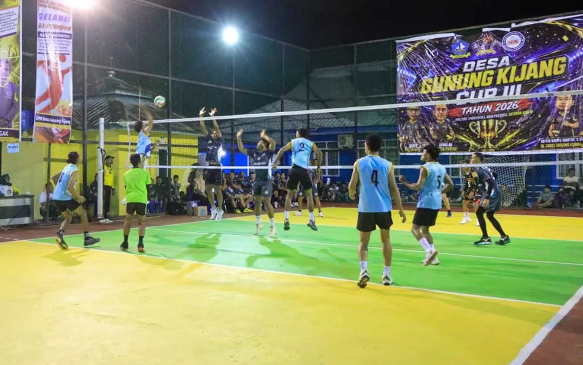 Turnamen Voli Gunung Kijang Cup III Resmi Dimulai, 18 Tim Perebutkan Gelar Juara