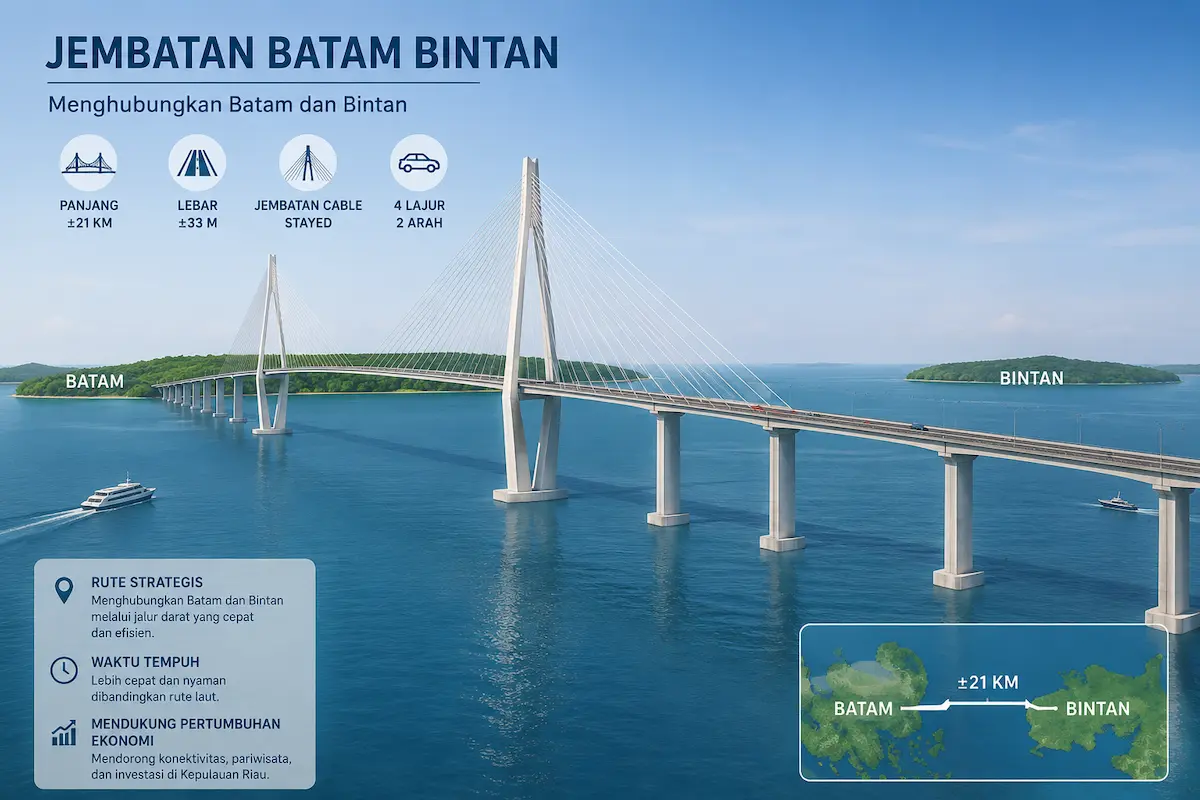 Nilai Proyek Naik Jadi Rp17 Triliun, Kapan Jembatan Batam-Bintan Mulai Dibangun?
