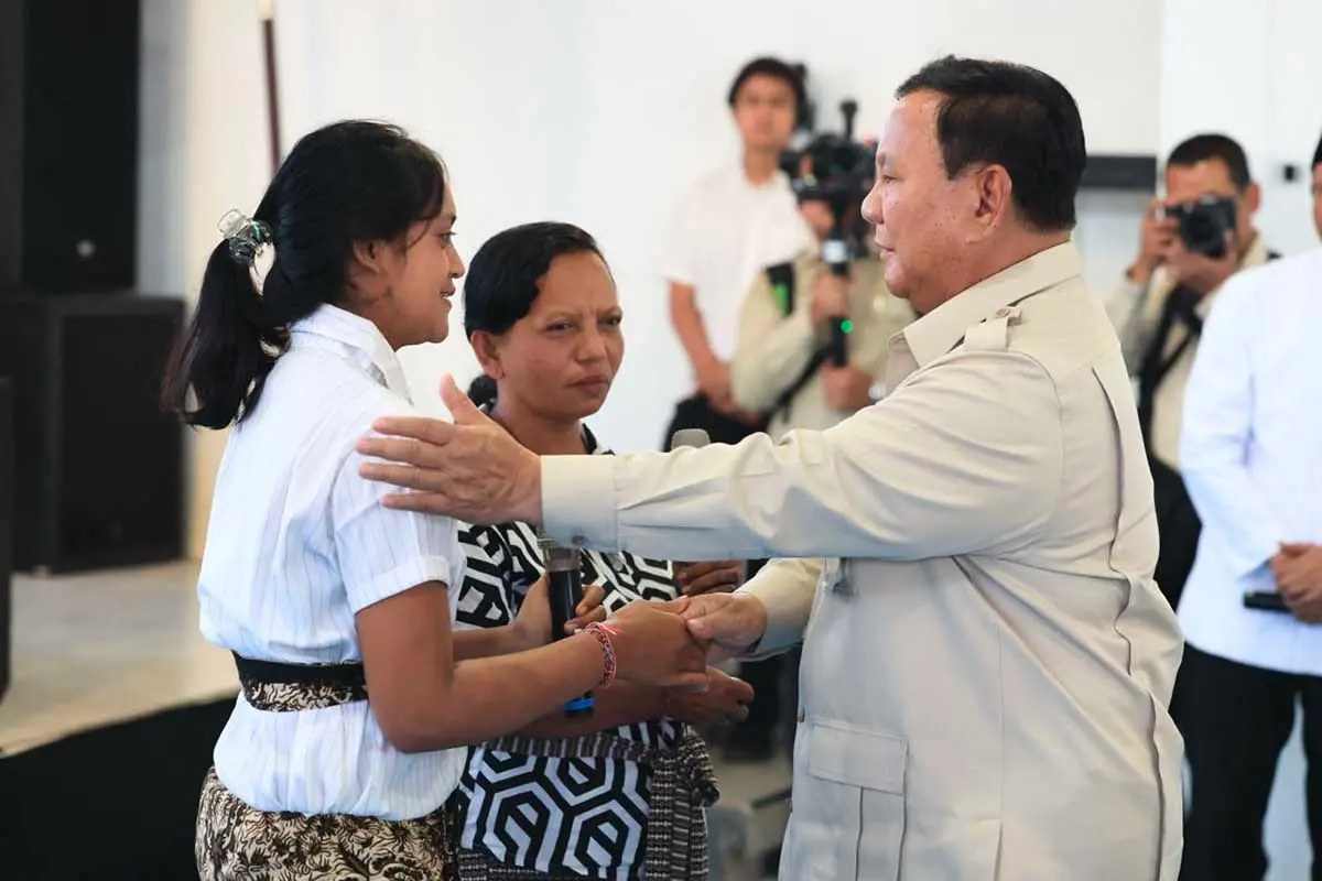 Prabowo Ungkap Pengalaman Sering Diejek Saat Bertemu Siswa Sekolah Rakyat