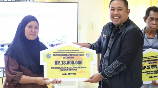 Pemkab Bintan Alokasikan Rp1,7 Miliar untuk Perbaikan 44 Rumah Tidak Layak Huni pada 2026