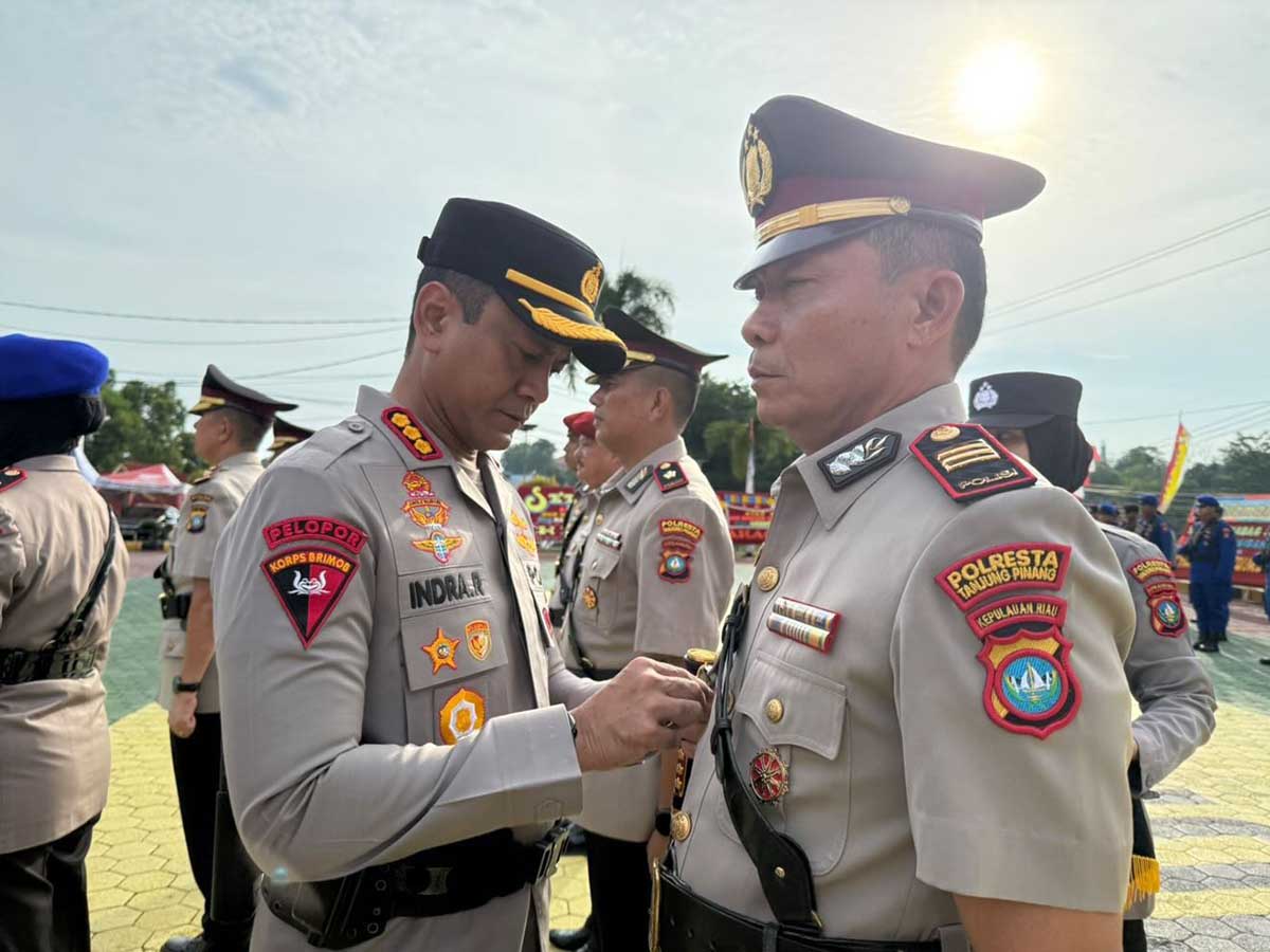 Kapolresta Tanjungpinang Pimpin Sertijab PJU dan Kapolsek, Ini Daftar Pejabat yang Berganti