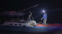 Mesin Longboat Mati di Perairan Perbatasan Karimun-Malaysia, Dua Nelayan Dievakuasi Tim SAR