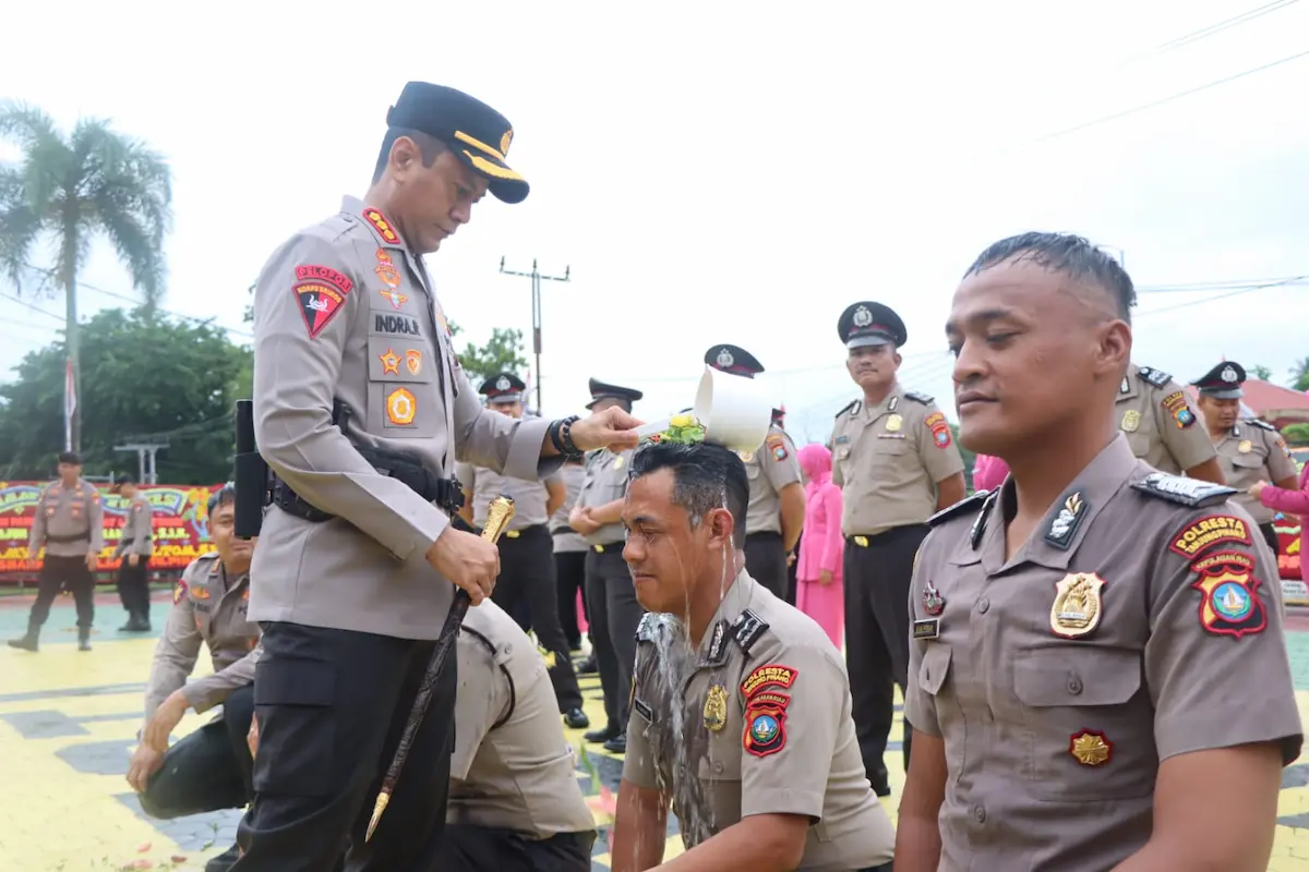 58 Personel Polresta Tanjungpinang Naik Pangkat, Kapolresta: Tanggung Jawab Juga Bertambah