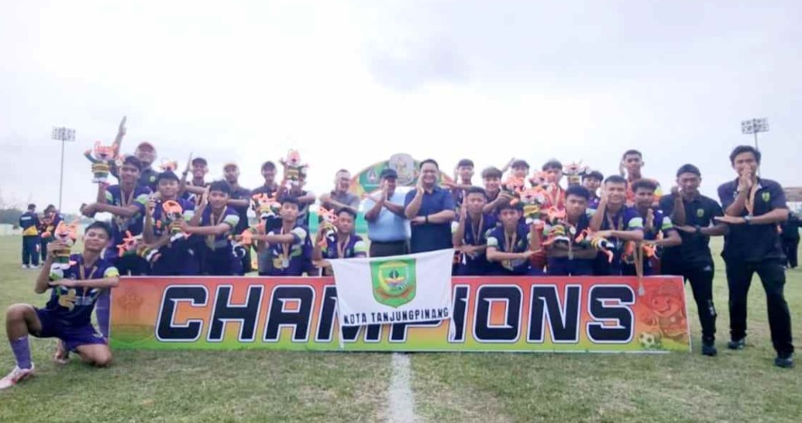 Tim Sepak Bola Tanjungpinang Raih Medali Perak di POPDA Kepri 2026