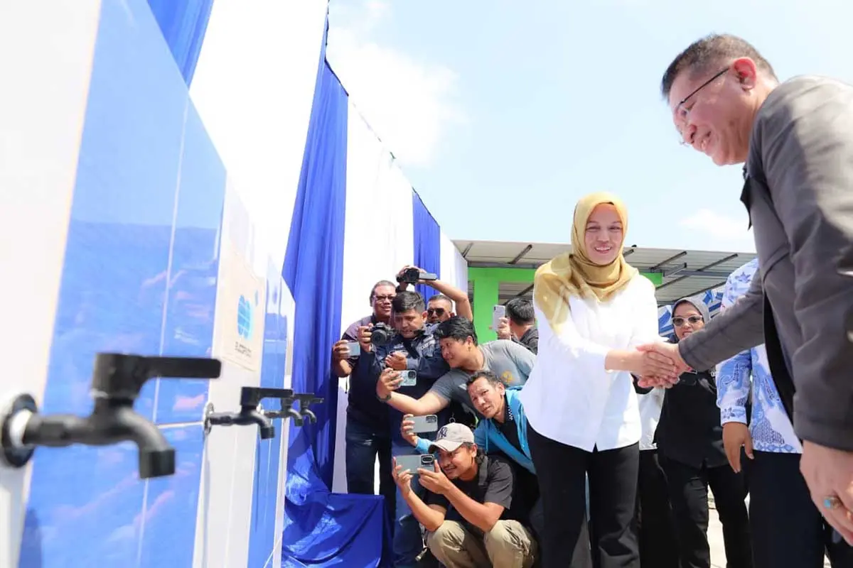HUT ke-70 SUCOFINDO, Warga Toapaya Selatan Dapat Bantuan Sumur Bor Air Bersih
